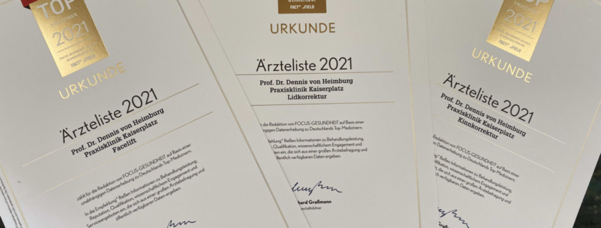 Prof. Dr. med. Dennis von Heimburg wurde in die Focus-Liste der Top-Ärzte Deutschlands 2021 aufgenommen