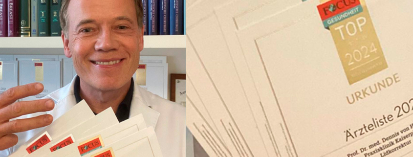 Prof. Dr. med. Dennis von Heimburg freut sich über 4 Auszeichnungen